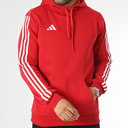Adidas Performance - Sudadera con capucha y rayas HS3600 Rojo