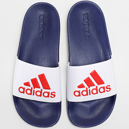Adidas Sportswear Claquettes Adilette Shower HQ6885 Bleu Marine Blanc LaBoutiqueOfficielle