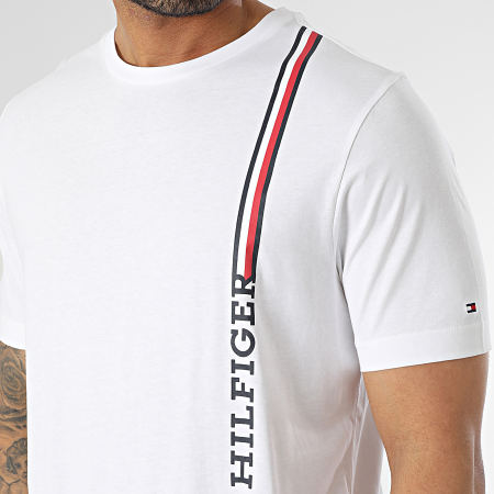 Tommy Hilfiger - Tee Shirt Rwb Monotype Vertical Stripe 2118 Blanc