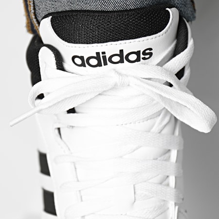 Adidas Originals - Baskets Hoops 3 Mid GW3019 Cloud White Core Black