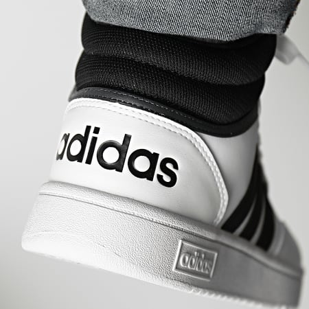 Adidas Sportswear - Hoops 3 Mid Sneakers GW3019 Cloud White Core Black