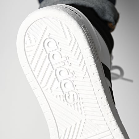 Adidas Sportswear - Hoops 3 Mid Sneakers GW3019 Cloud White Core Black