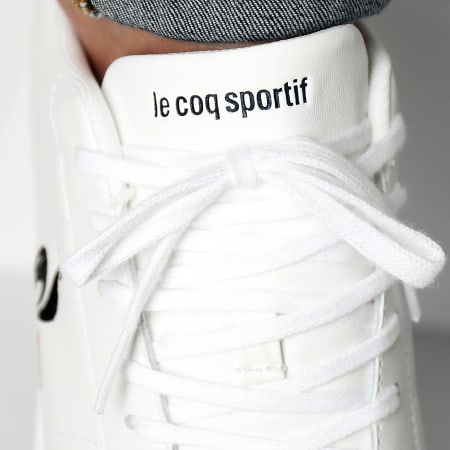 Le Coq Sportif - CourtSet Zapatillas 2320372 Óptico Blanco Vestido Azul