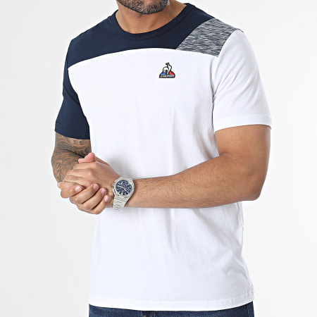 Le Coq Sportif - Tee Shirt 2320645 Bleu Marine Blanc