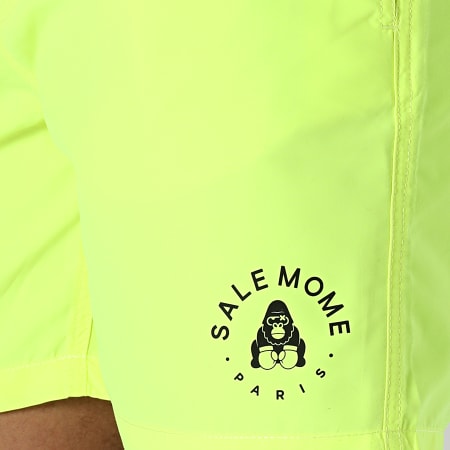 Sale Môme Paris - Pequeño bañador Gorila Amarillo fluorescente Negro