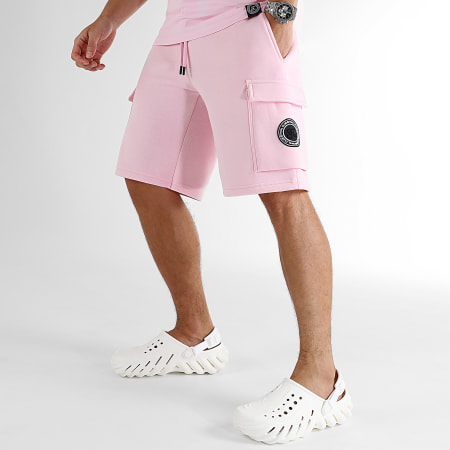 Final Club - Conjunto de camiseta rosa y pantalón corto 1107 1089