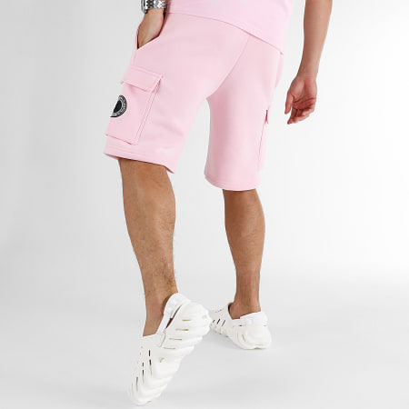 Final Club - Conjunto de camiseta rosa y pantalón corto 1107 1089