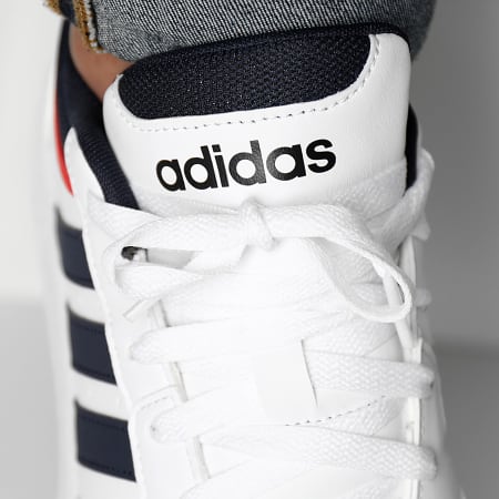 Adidas Sportswear - Hoops 3 GY5427 Cloud White Collegiate Navy Classic Red Sneakers