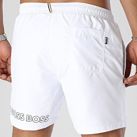 BOSS - Shorts de baño Dolphin 50469300 Blanco