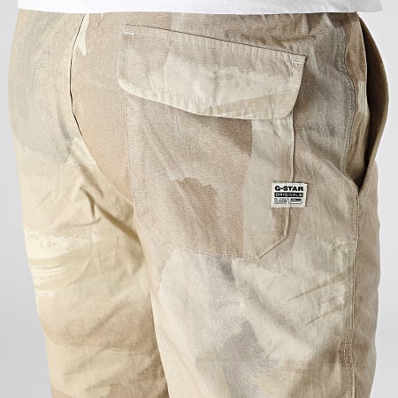 G-Star - D21973 Pantalones de chándal de camuflaje beige
