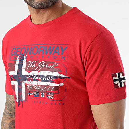 Geographical Norway - Tee Shirt Rouge