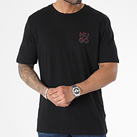HUGO - Juego de 2 camisetas Dimento 50492550 Negro Blanco