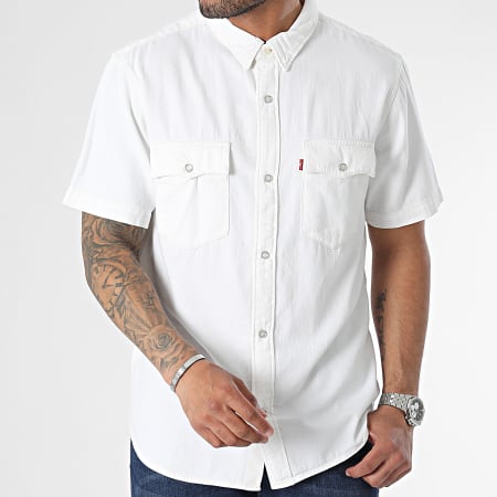 Levi's - Camisa vaquera relajada de manga corta A5722 Blanca