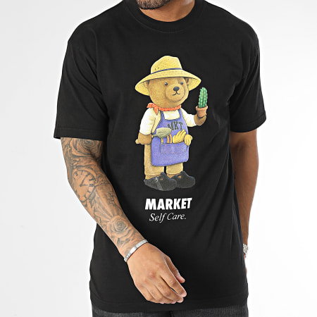 Market - Camiseta Botanical Bear Negro