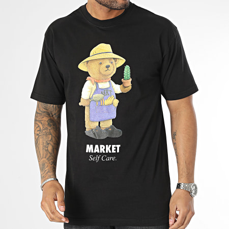 Market - Maglietta Orso Botanico Nero
