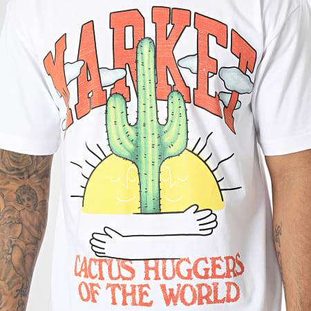 Market - Maglietta degli amanti dei cactus, bianco