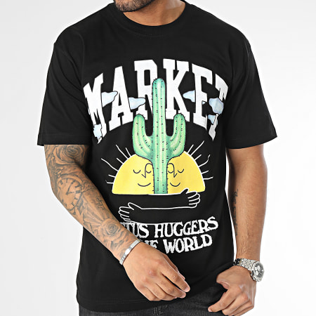 Market - Maglietta degli amanti dei cactus, nero