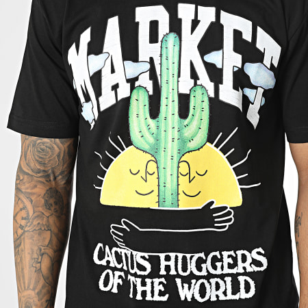 Market - Maglietta degli amanti dei cactus, nero