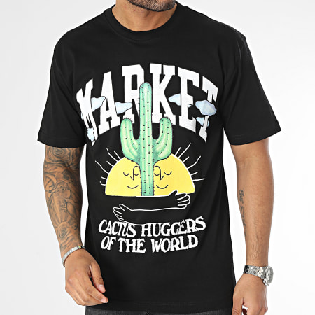 Market - Tee Shirt Cactus Lovers Noir