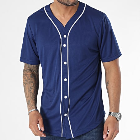 Urban Classics - TB1237 Camicia da baseball blu reale