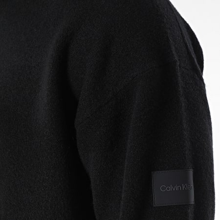 Calvin Klein - Felpa girocollo in misto lycra Comfort 0401 Nero