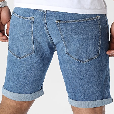 Jack And Jones - Pantaloncini di jeans blu