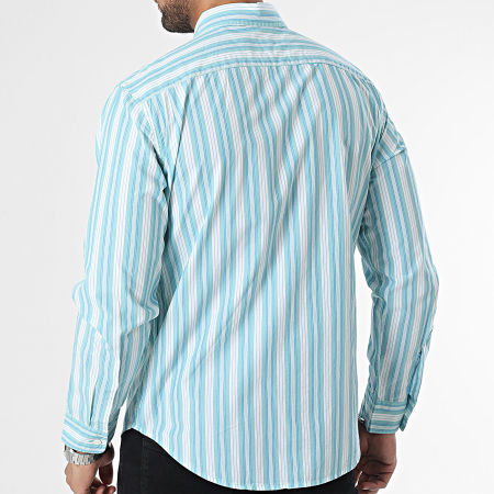 Levi's - Camicia a maniche lunghe a righe 85748 Blu Bianco