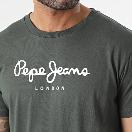 Pepe Jeans - Tee Shirt Eggo Vert Kaki