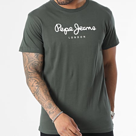 Pepe Jeans - Tee Shirt Eggo Vert Kaki