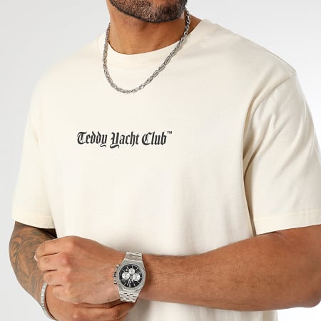 Teddy Yacht Club - Tee Shirt Oversize Serie Arte Grande Blu Beige