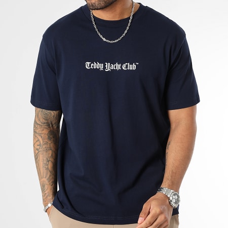 Teddy Yacht Club - Camiseta Oversize Large Art Series Azul Marino