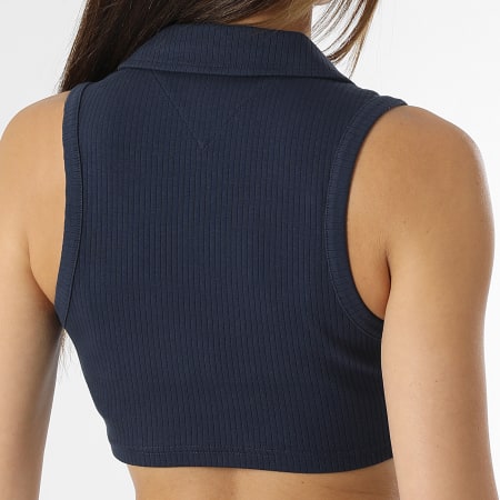 Tommy Jeans - Top sin mangas para mujer 5843 Azul marino