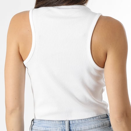 Tommy Jeans - Camiseta de tirantes con botones Essential 6106 Blanco para mujer
