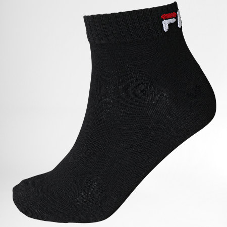 Fila - Lote de 6 pares de calcetines F9300 Blanco Negro Gris brezo