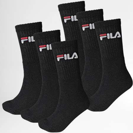 Fila - Lote de 6 pares de calcetines F9505 Negro