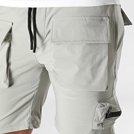 John H - Pantalones cortos cargo grises