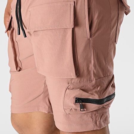 John H - Pantalones cortos cargo rosa oscuro