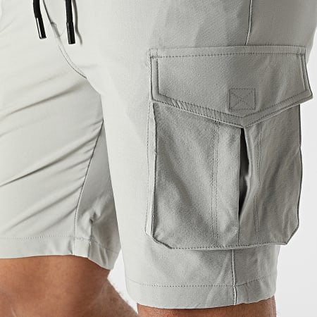 John H - Pantalones cortos cargo grises