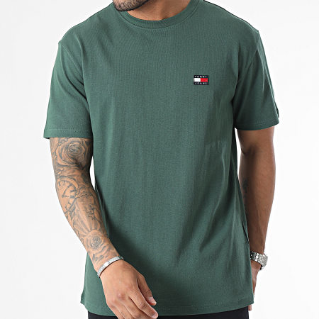 Tommy Jeans - Tee Shirt Large Classic Tommy 6320 Vert
