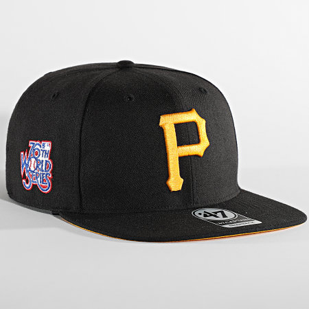 '47 Brand - Capitán Serie Mundial Pittsburgh Pirates Snapback Cap Negro