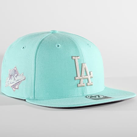 '47 Brand - Cappello Snapback turchese del Capitano delle World Series Los Angeles Dodgers
