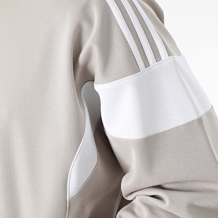 Adidas Originals - Felpa con cappuccio Cutline Stripe IM4518 Beige