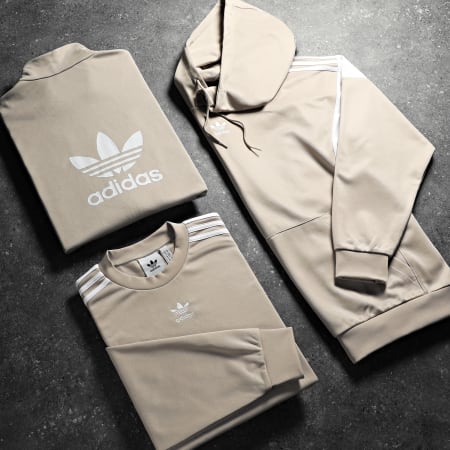 Adidas Originals - Sweat Capuche A Bandes Cutline IM4518 Beige