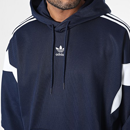 Adidas Originals - Sweat Capuche A Bandes Cutline IM4519 Bleu Marine