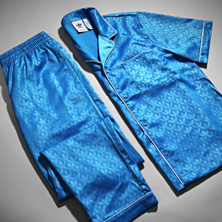 Adidas Originals - Pantalon Jogging Mono AOP IL5147 Bleu Clair