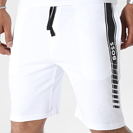 BOSS - Authentic 50496771 Pantalones cortos de jogging con banda blanca