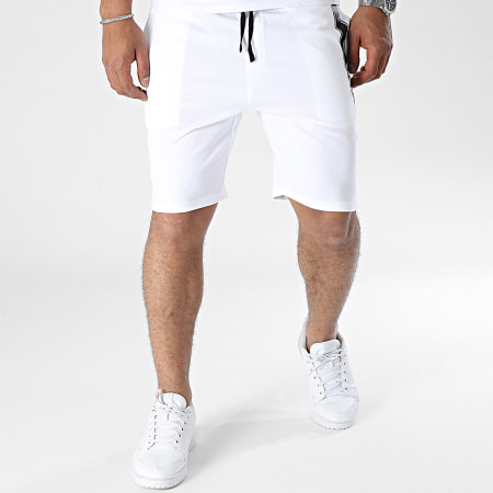BOSS - Authentic 50496771 Pantalones cortos de jogging con banda blanca