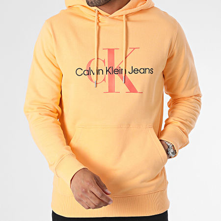 Calvin Klein - Felpa con cappuccio 0805 Arancione