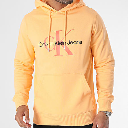 Calvin Klein - Felpa con cappuccio 0805 Arancione