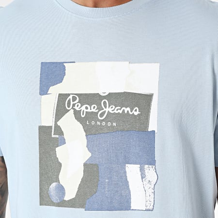 Pepe Jeans - Tee Shirt Oldwive Bleu Clair